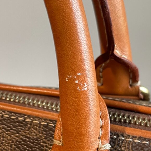 Celine Vintage Macadam Coated Canvas Duffle Bag - Brown - Preowned - Picture 6 of 16